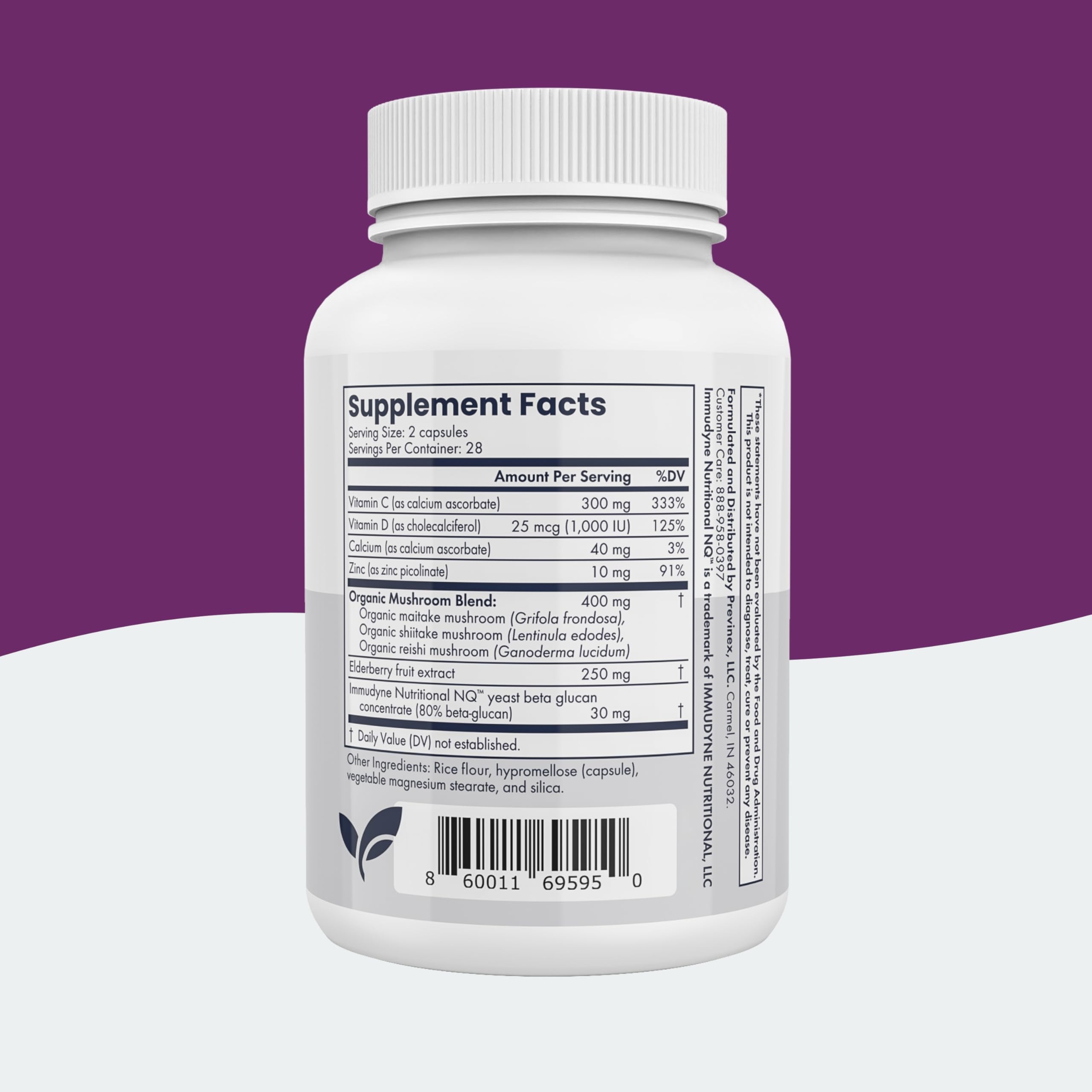 Saichol Energy ImmunoBoost™ Vitamin Supplement Label